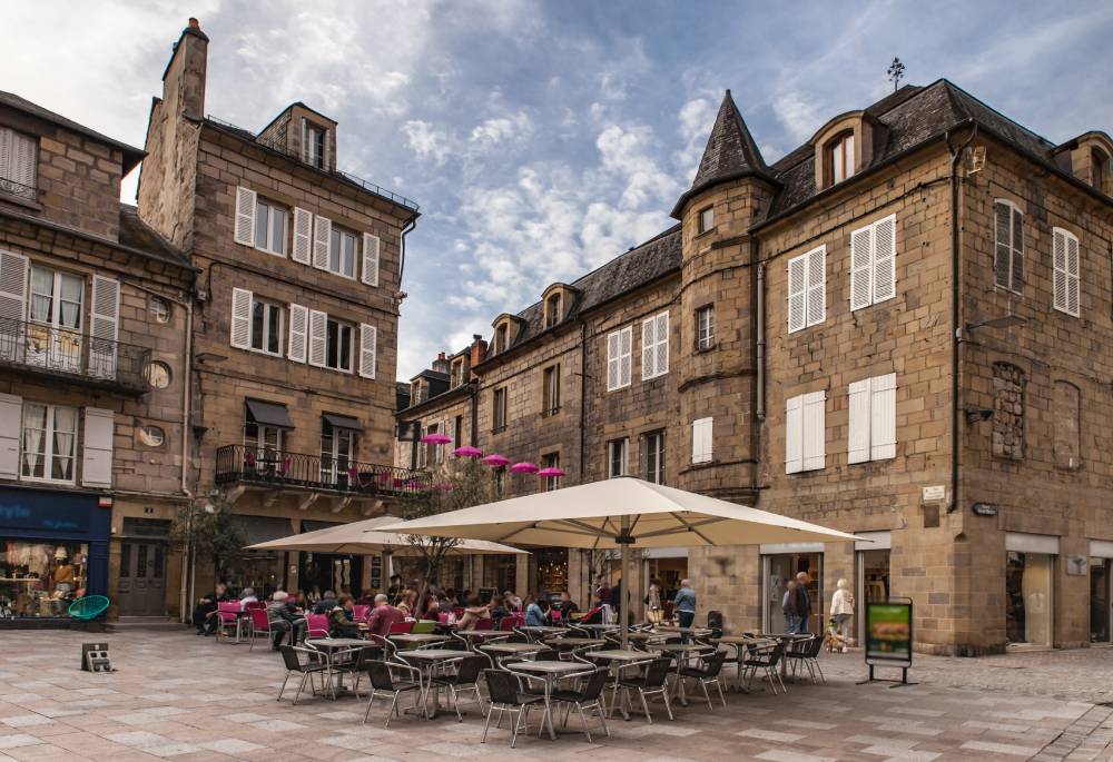 Brive-la-Gaillarde, vue centre historique
