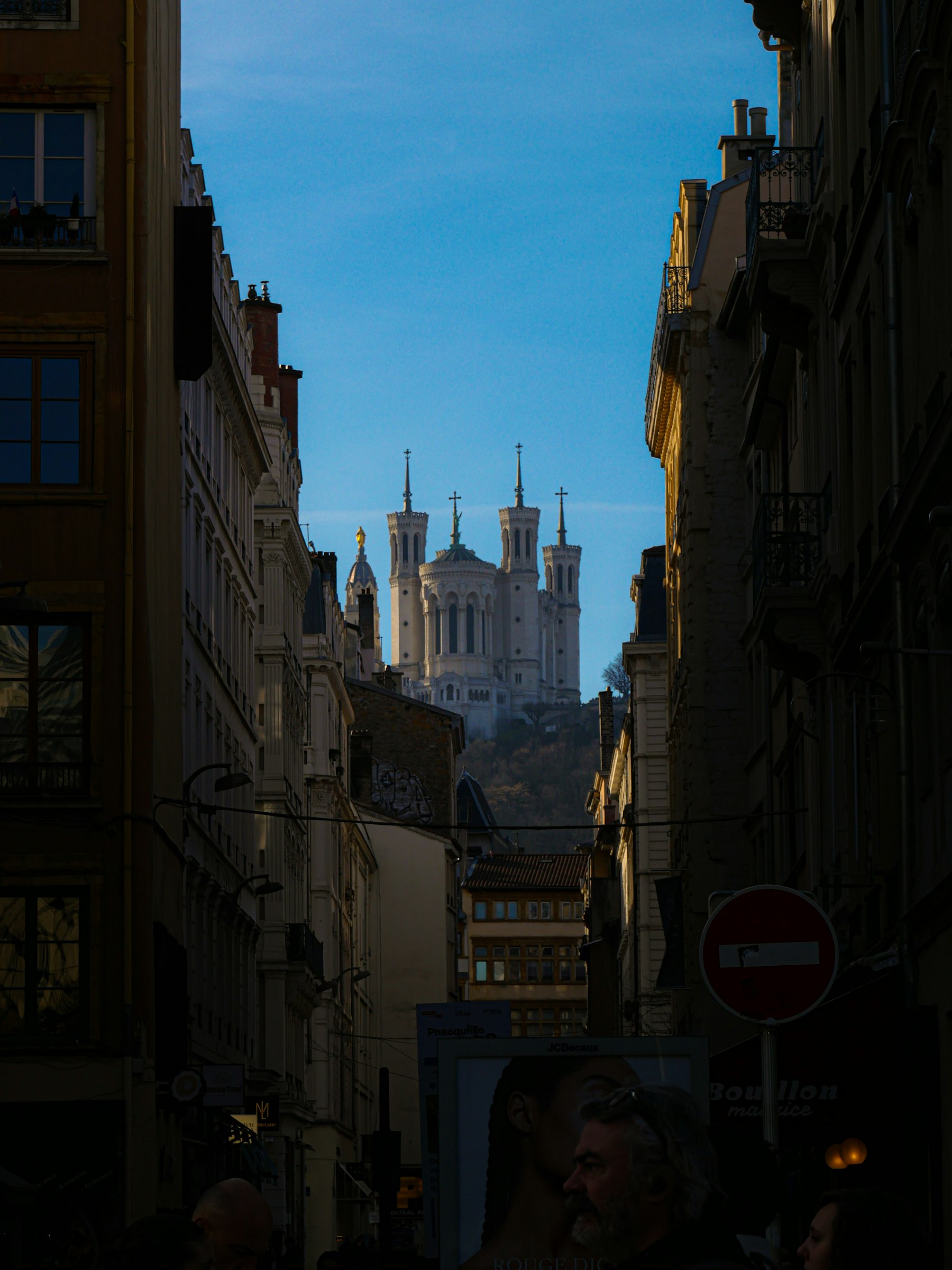 Basilique Notre-Dame de Fourvière vue depuis la Presqu'île